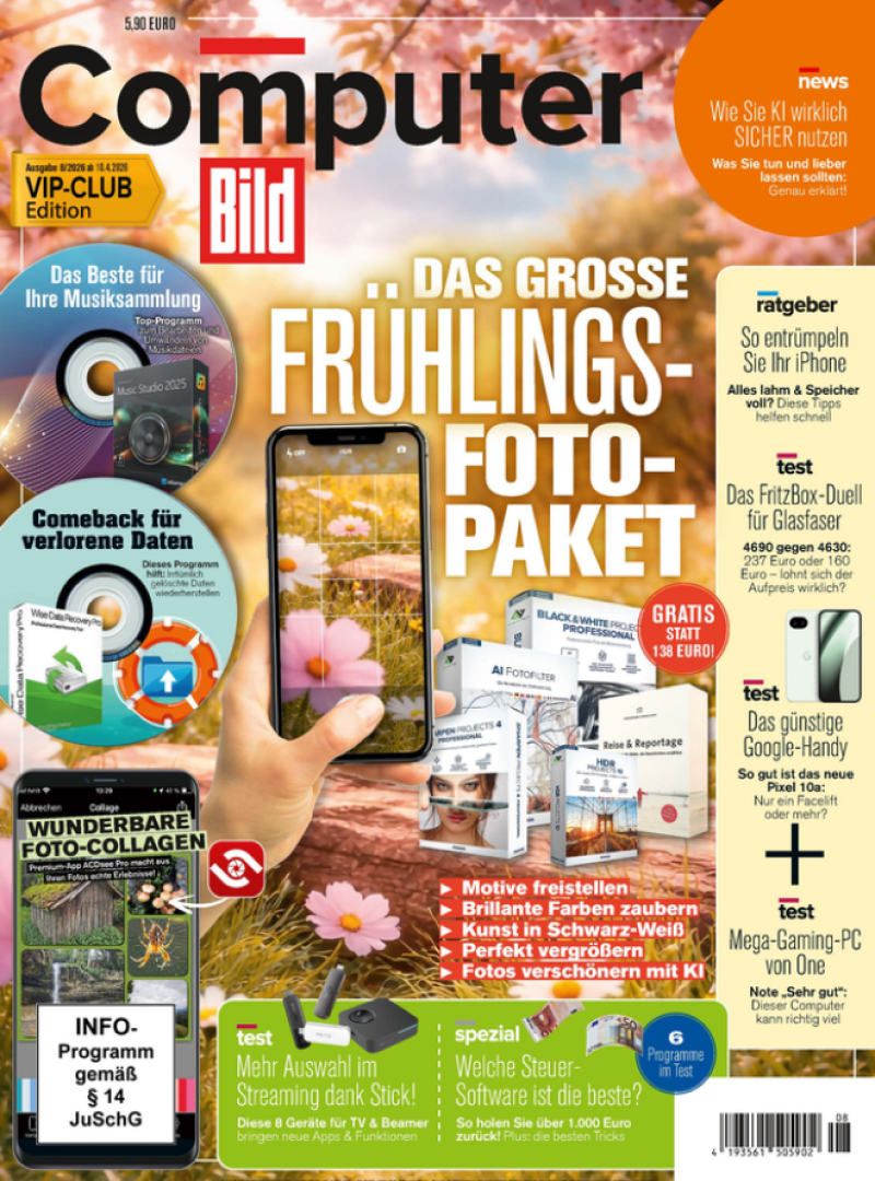 Computer BILD mit DVD