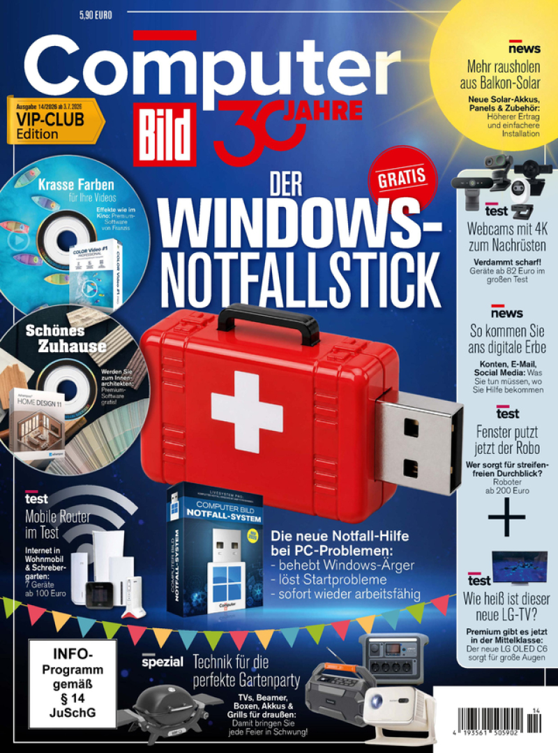Computer BILD mit DVD