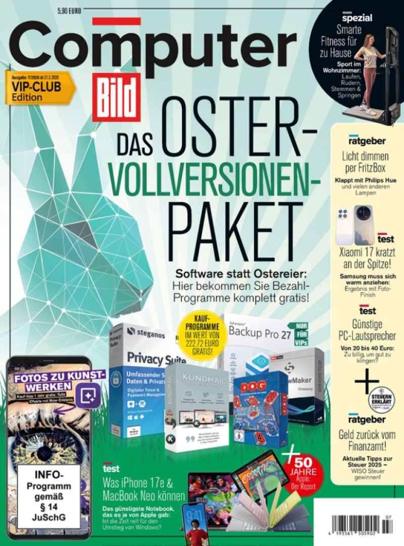 Computer BILD mit DVD